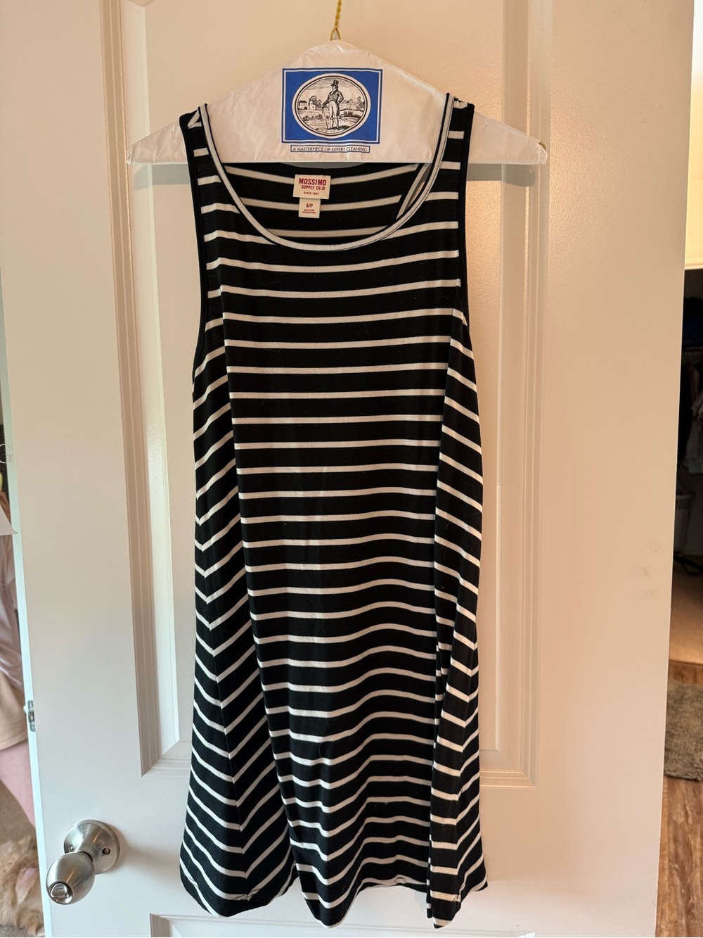 Mossimo Supply Co. Black and White Striped Mini Dress